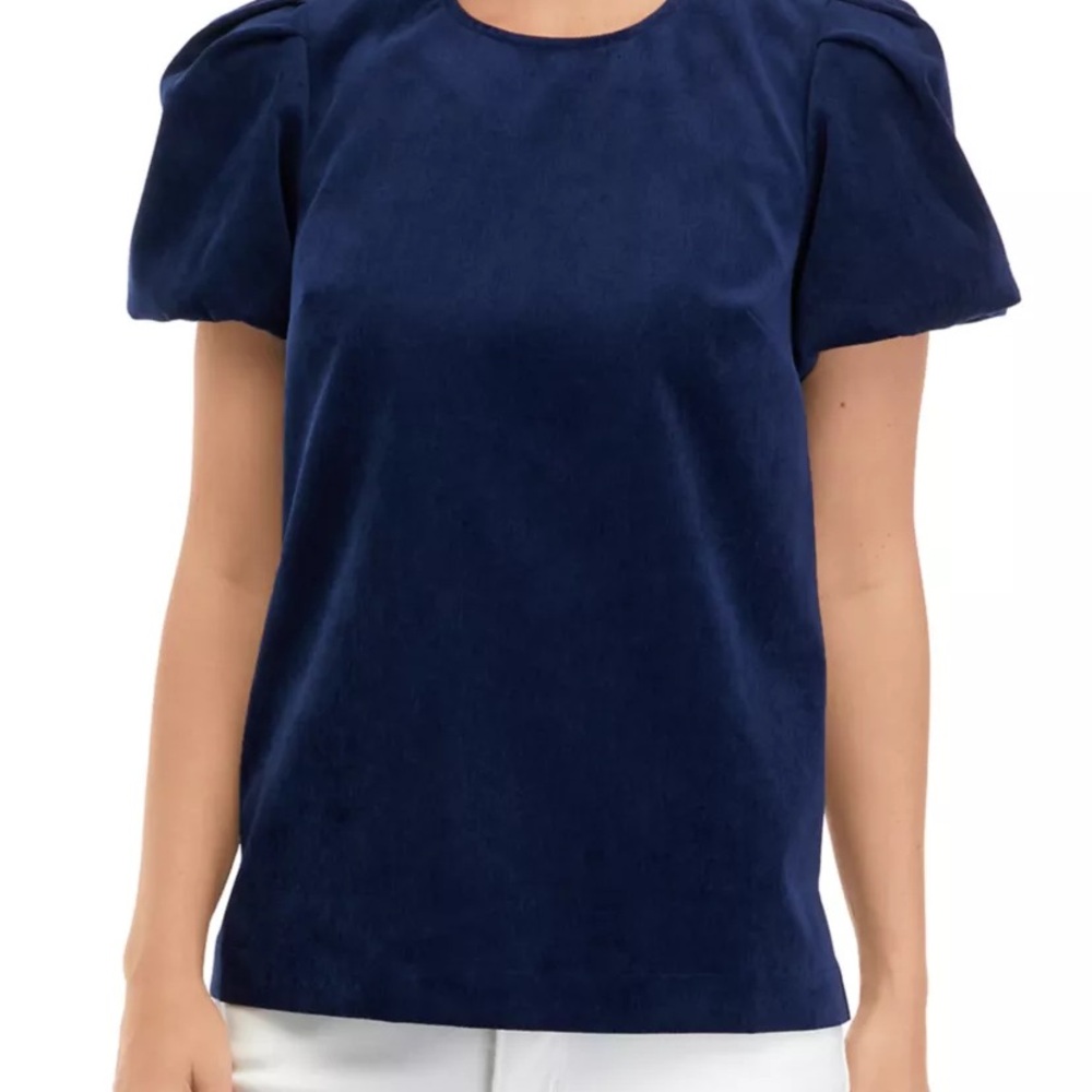 Crown & Ivy Elegant Navy Blue Women's Top